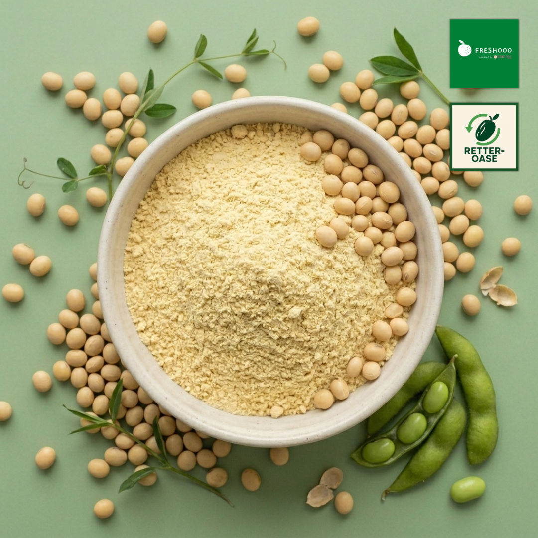 freshooo® Sojaproteinpulver | aus Europa | 66 g Protein
