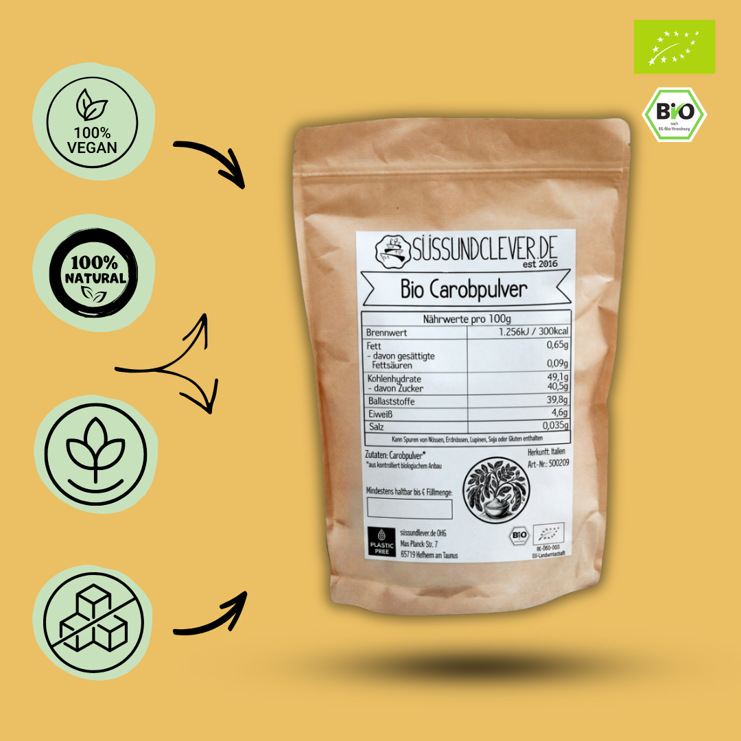Bio Carobpulver | Johannisbrot gemahlen | aus Italien