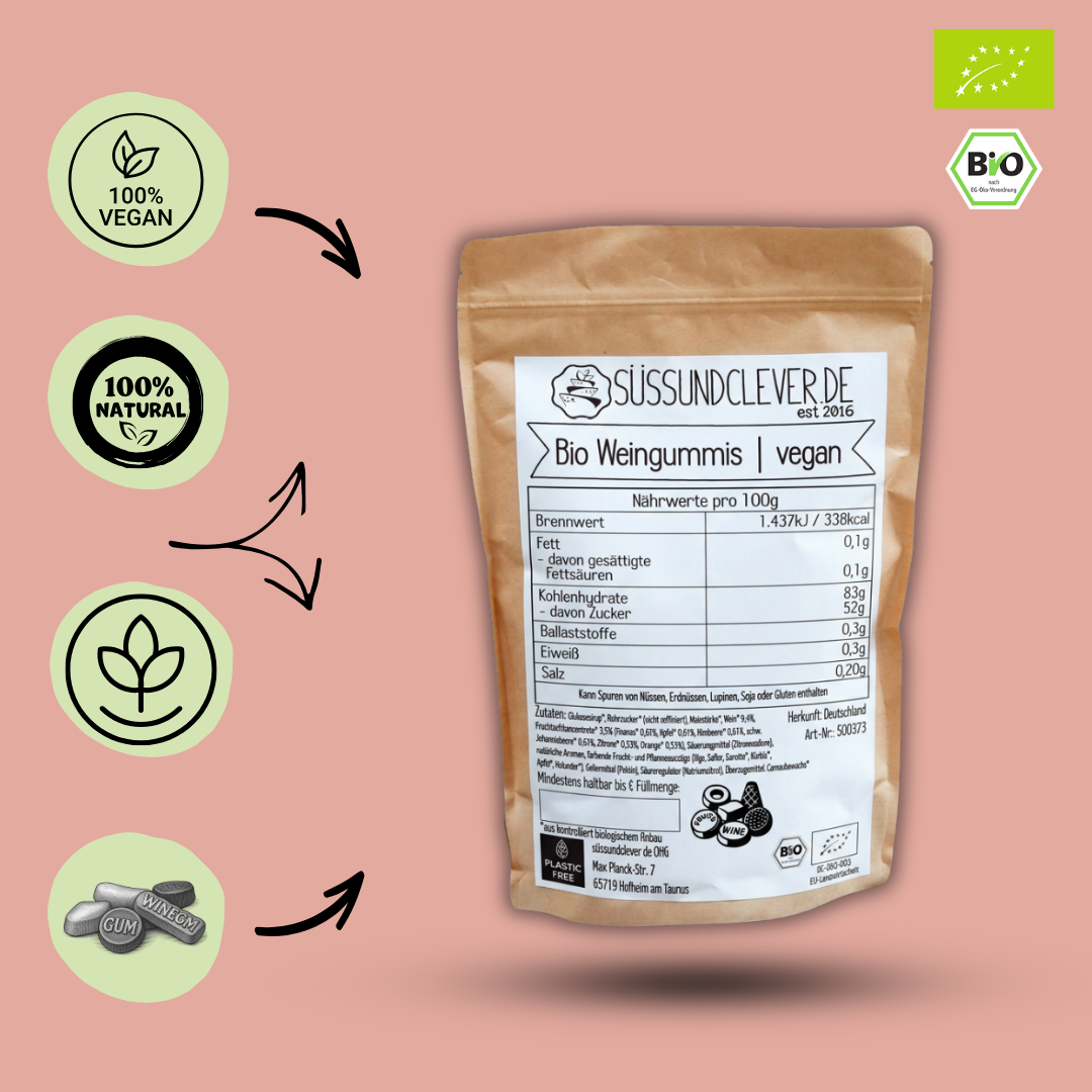 Bio Weingummis | vegan | fruchtig & soft