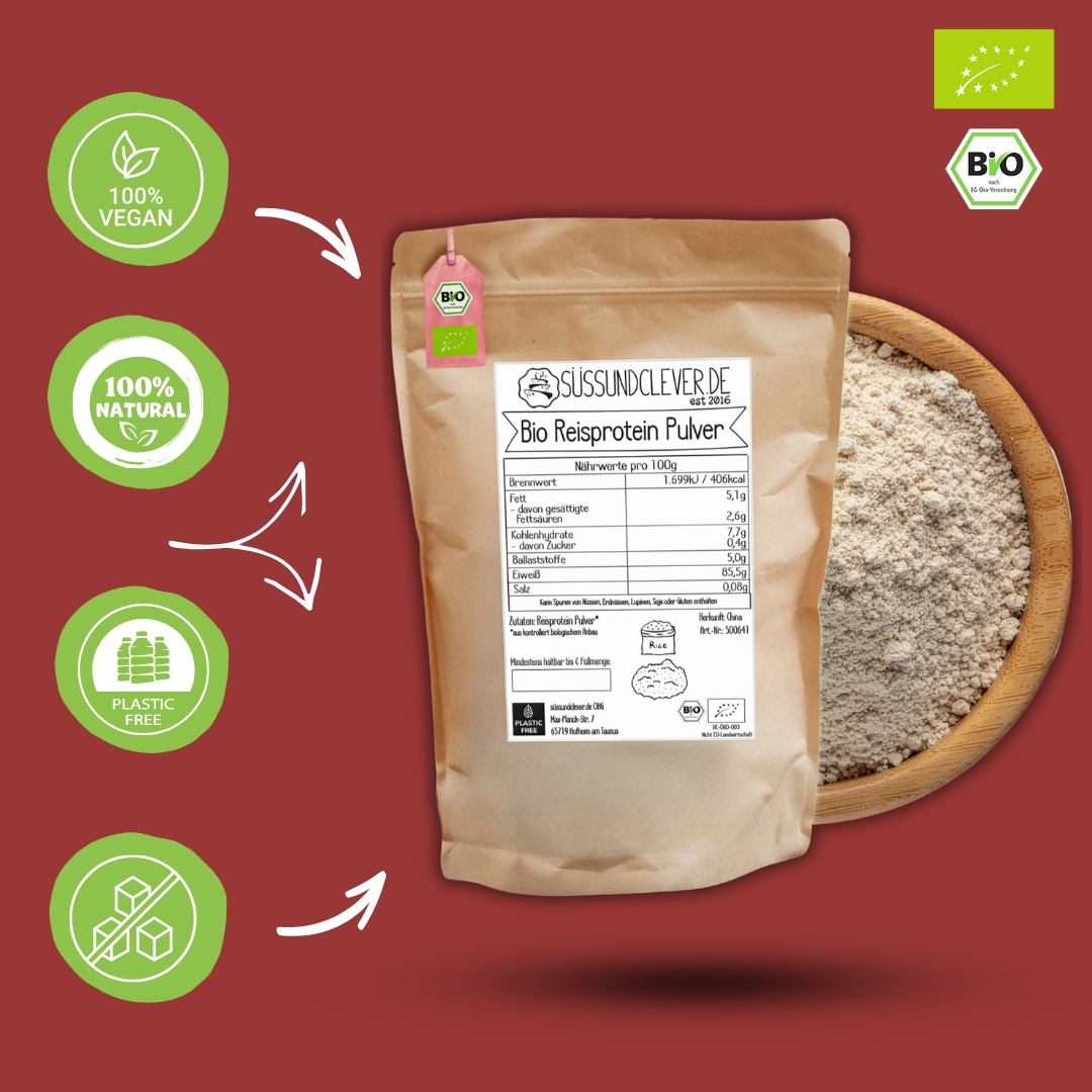 Bio Reisprotein Pulver | Isolat | 85% Protein