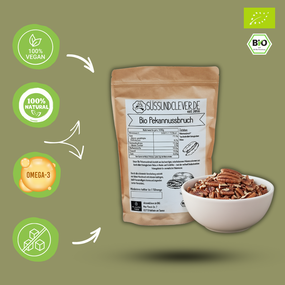 Bio Pekannussbruch | Pekannusskerne | mild & knackig