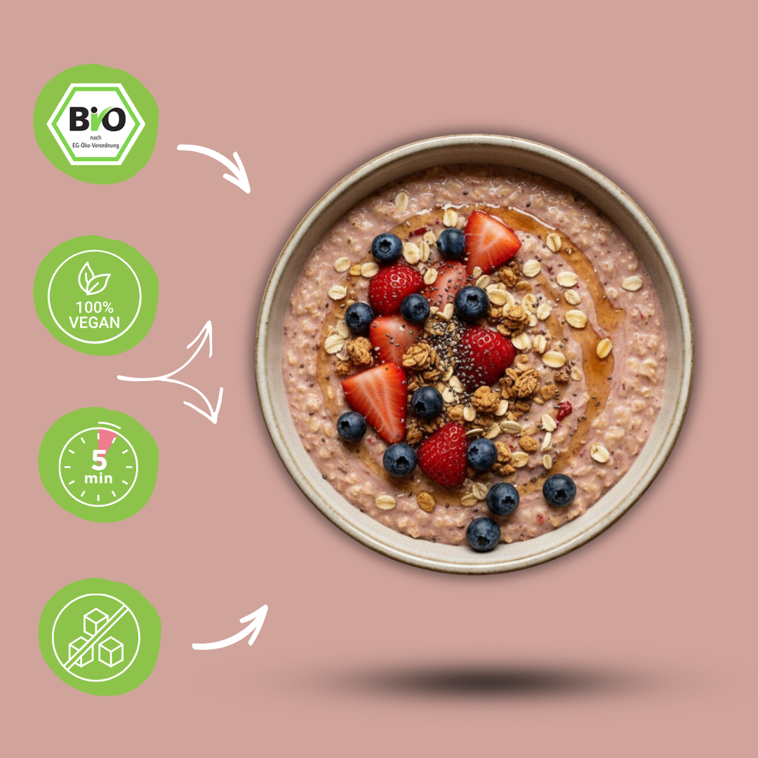 Bio Smoothie Bowl | "Protein Strawberry-Cream" | 42% Protein | Fertigmischung