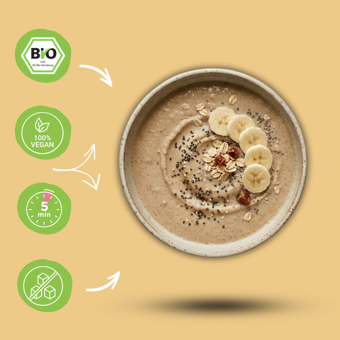 Bio Smoothie Bowl | "Protein Banana-Vanilla Cream" | 40% Protein | Fertigmischung