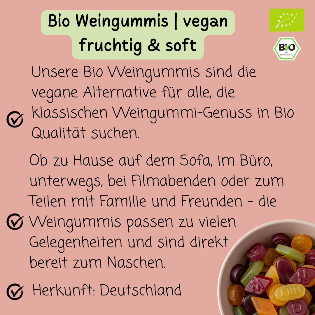 Bio Weingummis | vegan | fruchtig & soft