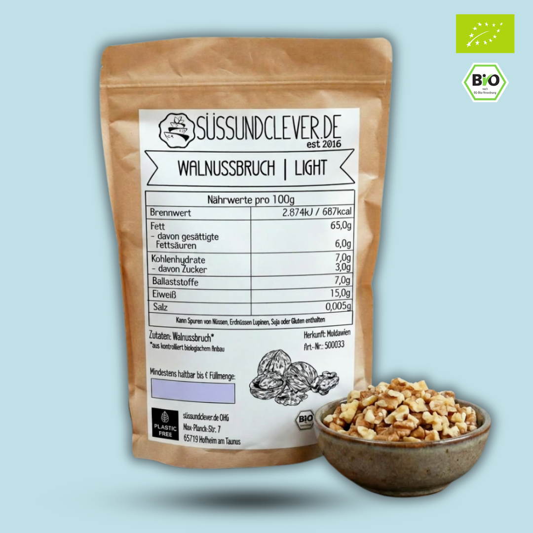 Bio Walnussstücke | Walnussbruch | Light