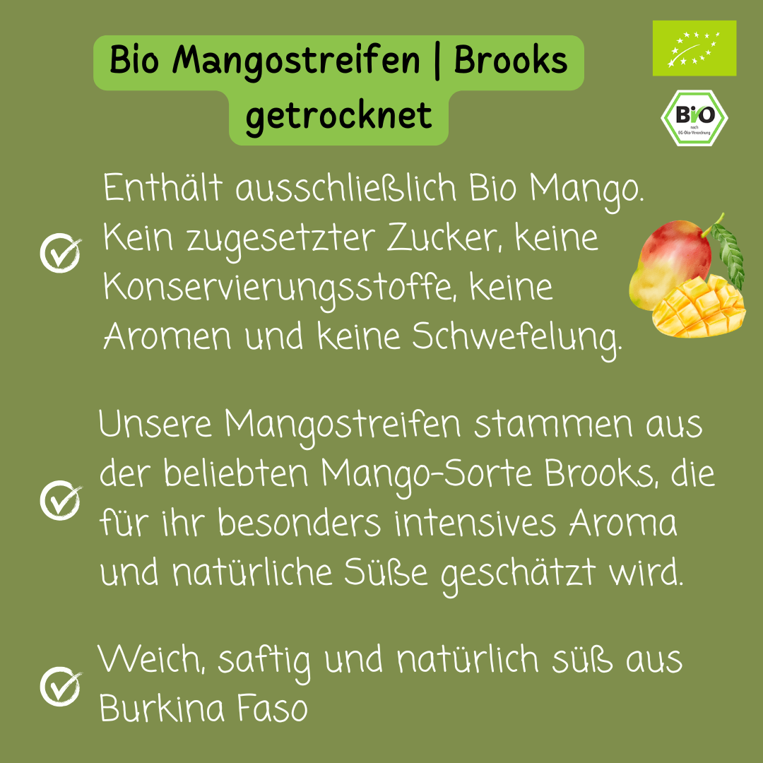 Bio Mangostreifen | Brooks | getrocknet