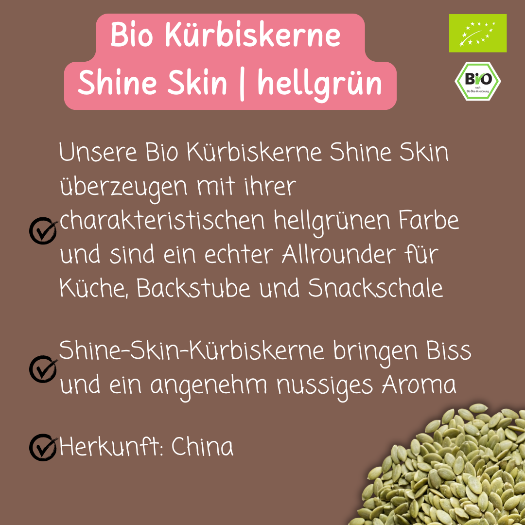 Bio Kürbiskerne | Shine Skin | hellgrün