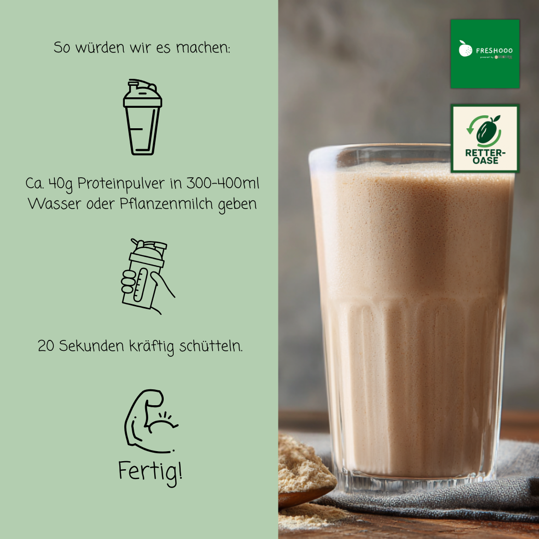 freshooo® Erbsenproteinpulver | 85g Protein
