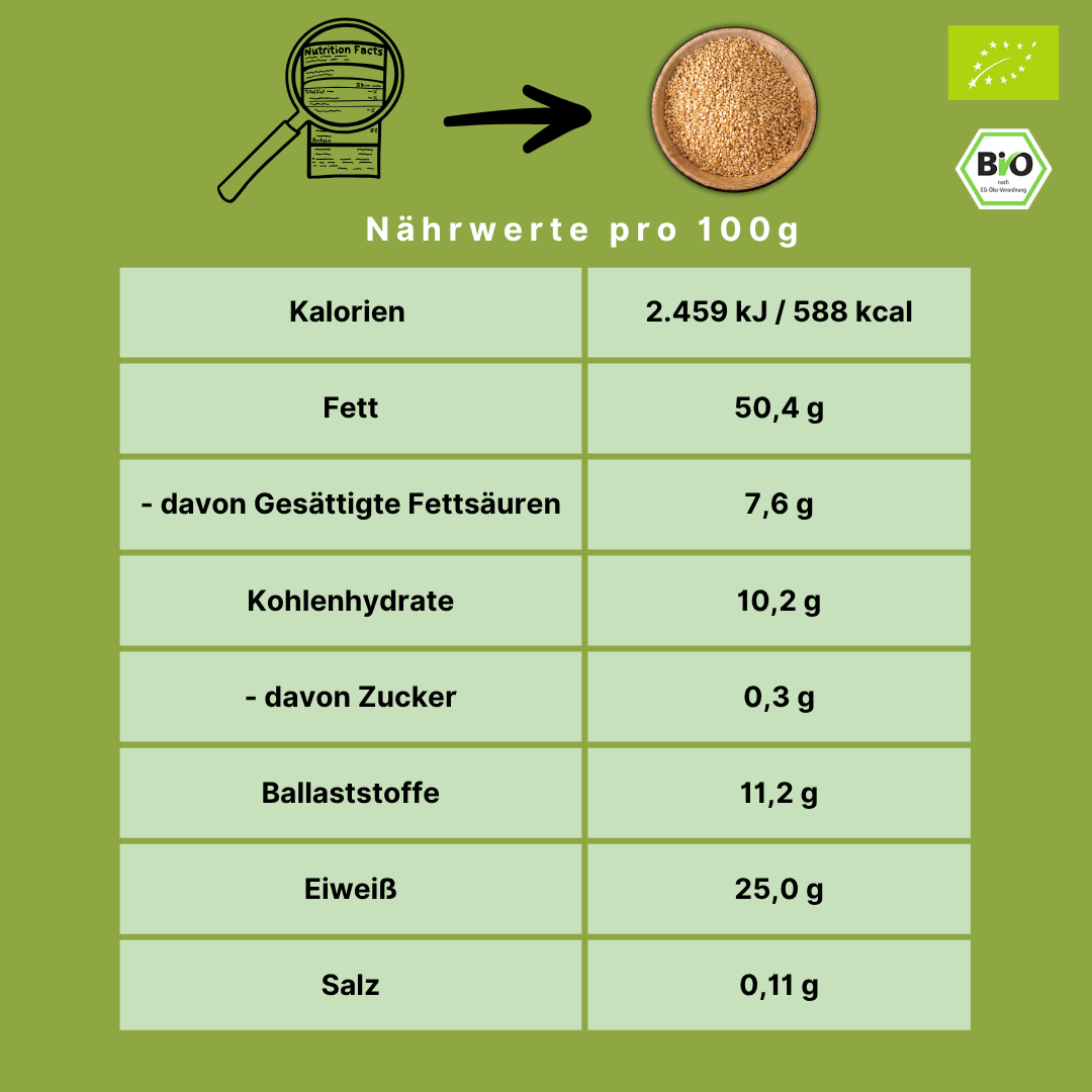 Bio Sesam | ungeschält | weiss