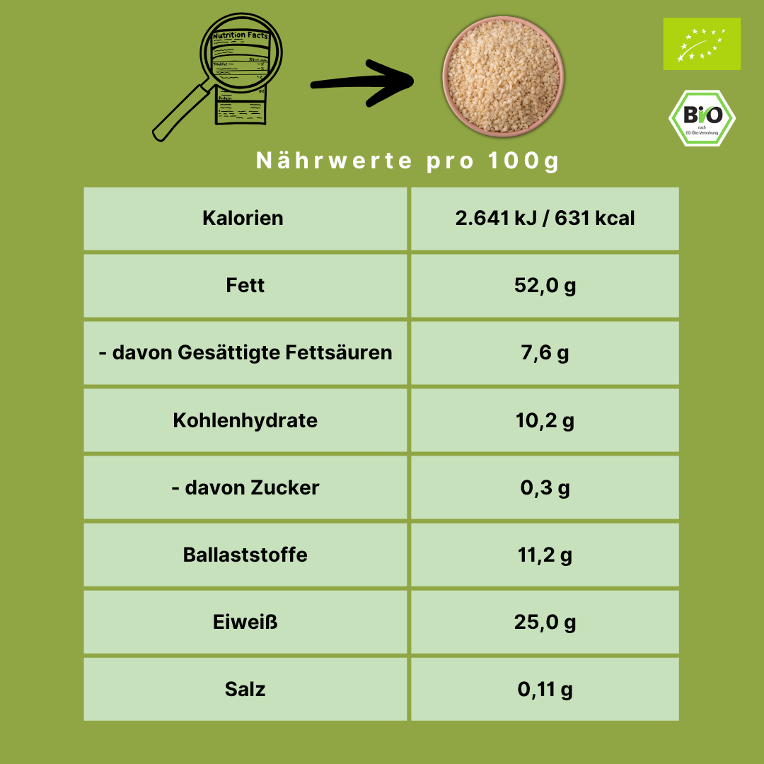 Bio Sesam | geschält | weiss