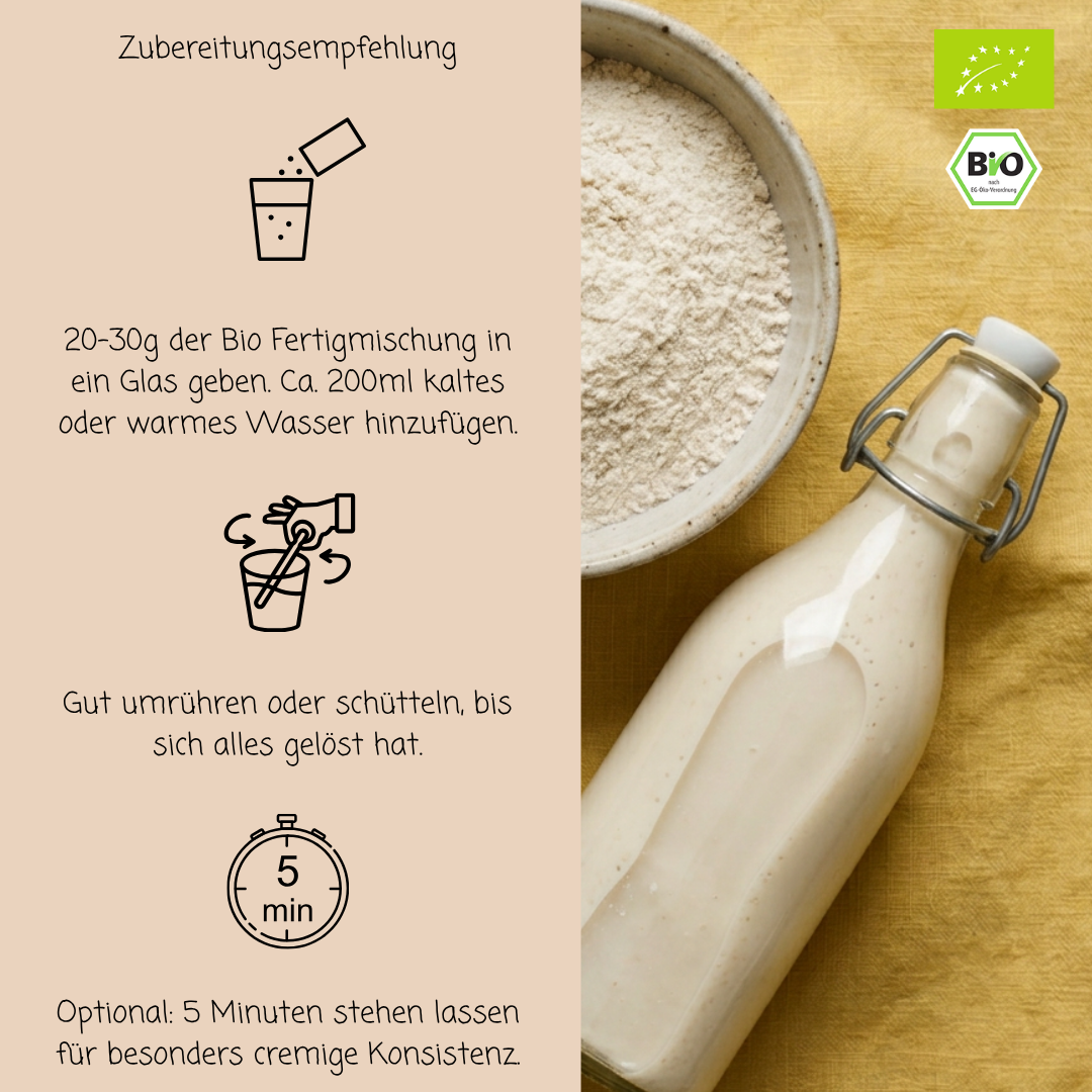 Bio Haferdrinkpulver | Banane mit Dattelsüße | vegan