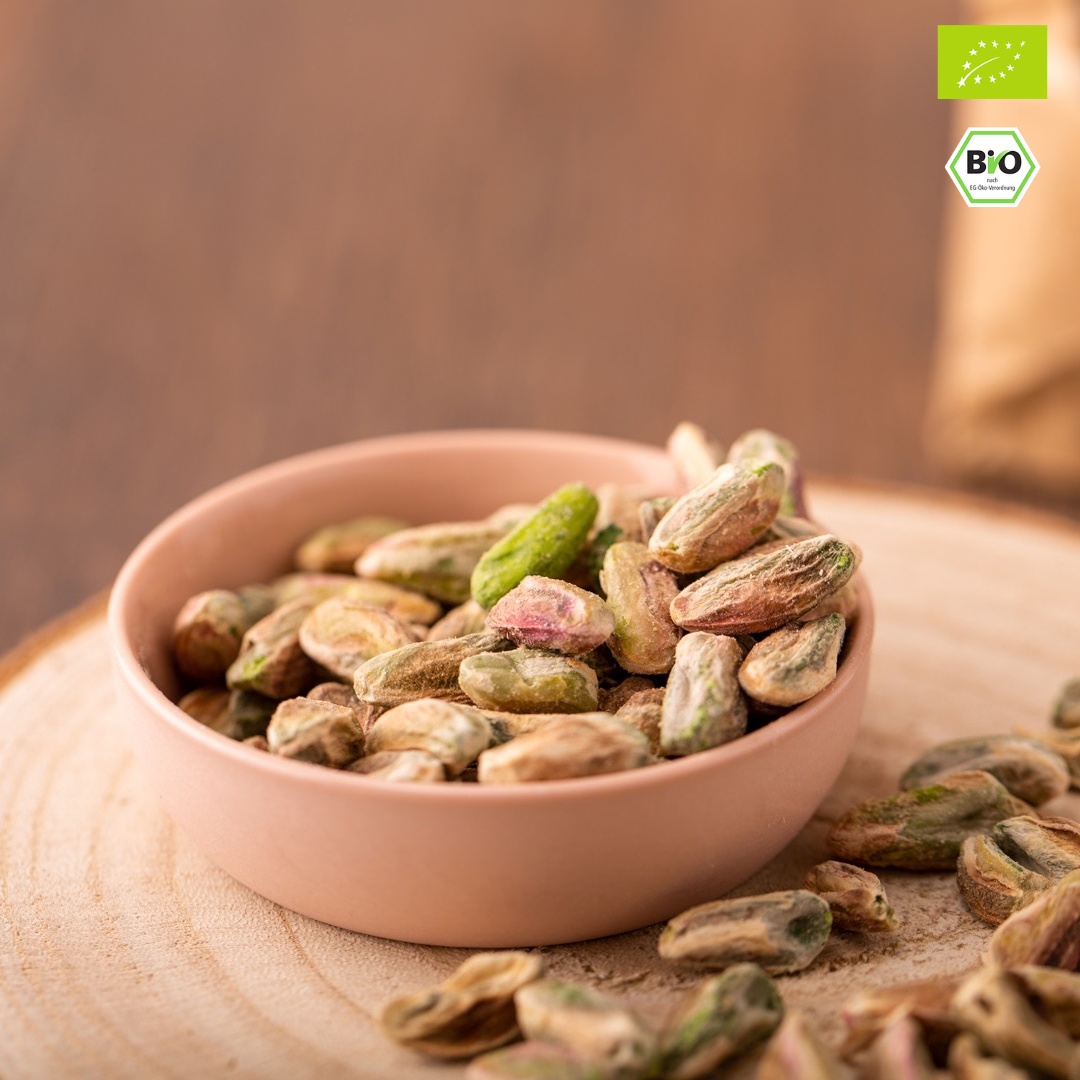 Bio Pistazienkerne | mit Haut | naturbelassen | aromatisch & knackig