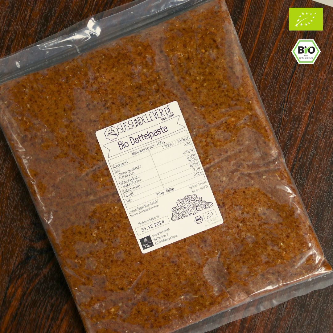 Bio Dattelpaste | 3 kg Big-Bag | aus 100% Deglet Nour Datteln