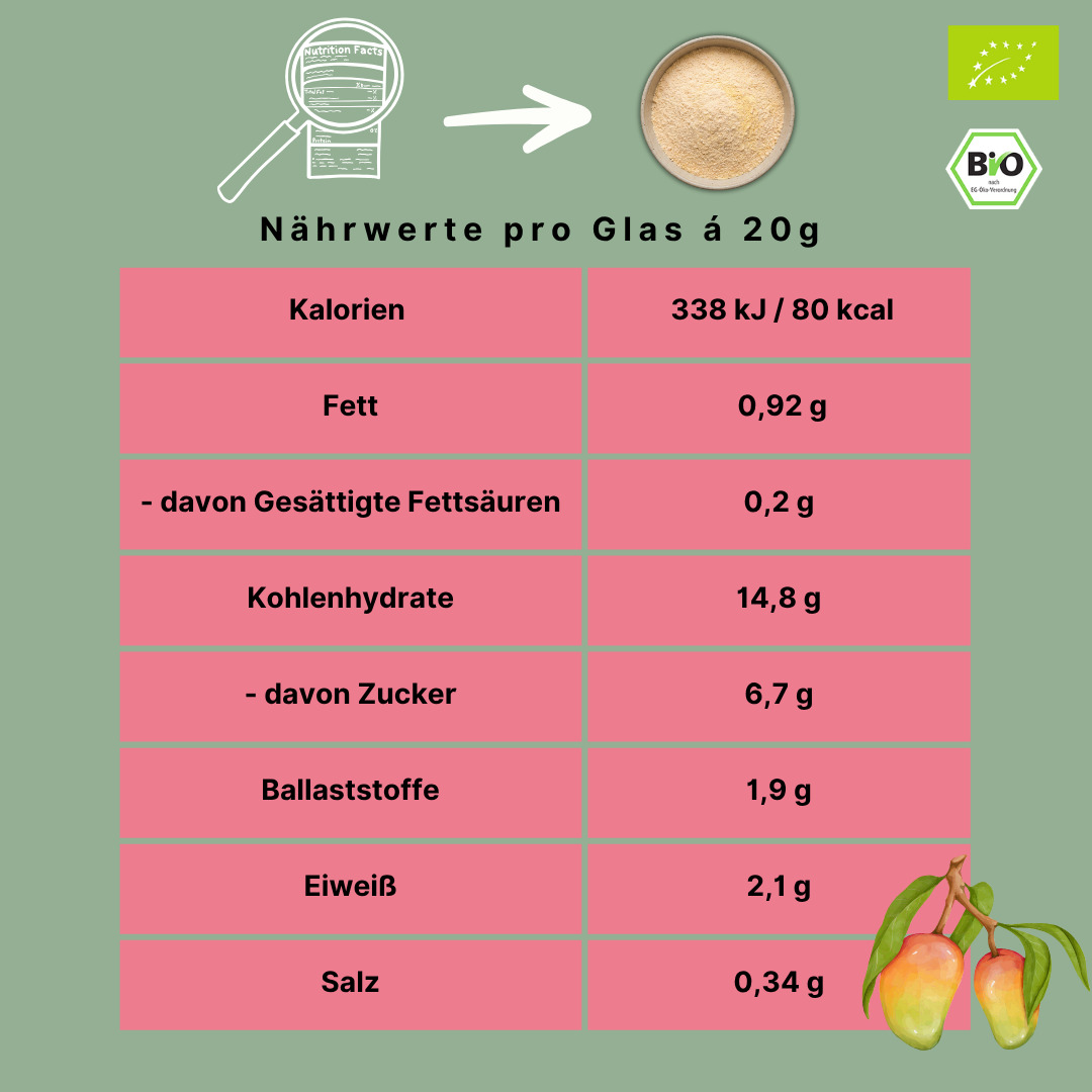 Bio Haferdrinkpulver | Mango mit Dattelsüße | vegan