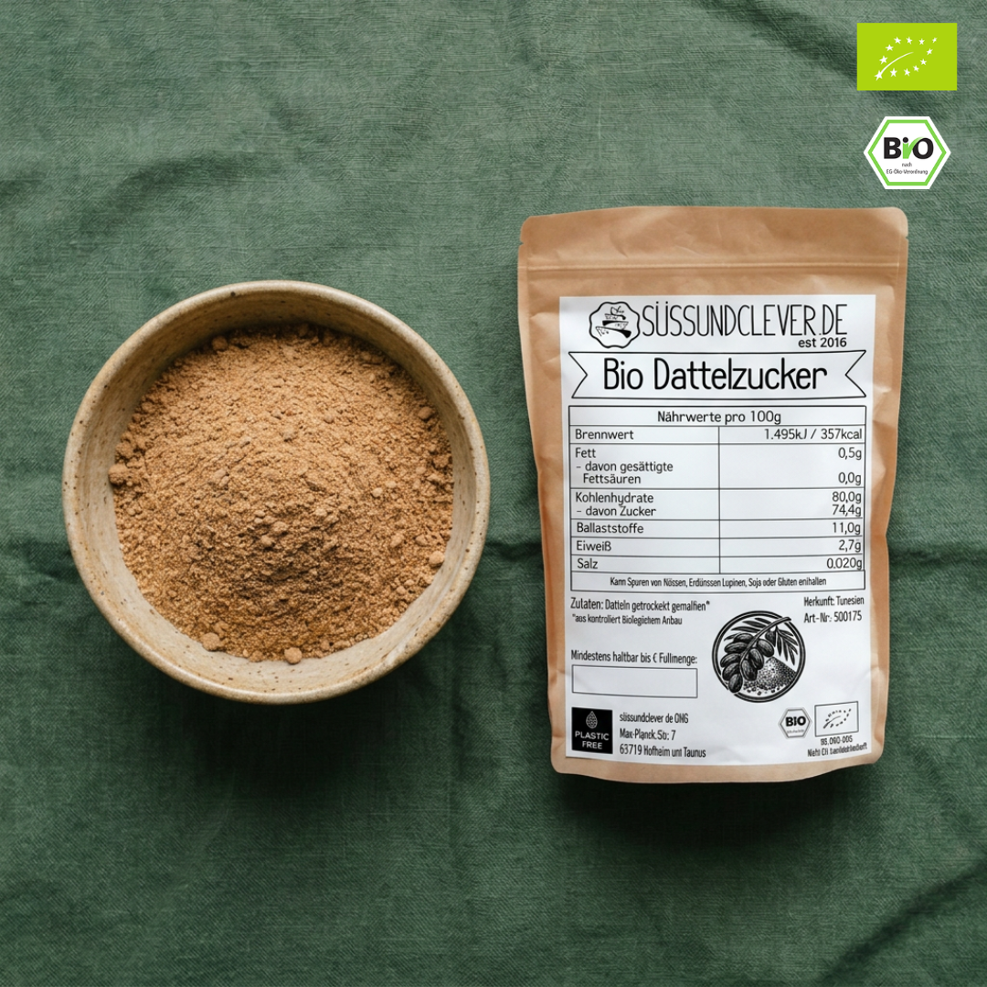 Bio Dattelzucker | Dattelsüße | Dattelpulver | 100% gemahlene Datteln