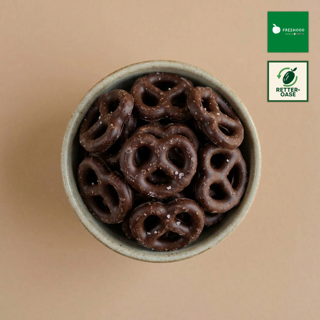 freshooo® Choco Pretzel Crunch | Salzbrezeln in Zartbitterschokolade