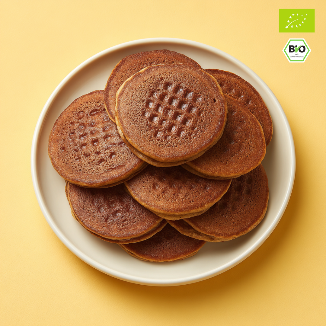 Bio Protein Pancake-Mischung „Double Choco Crunch“ | 44% Protein | ohne Zuckerzusatz | vegan