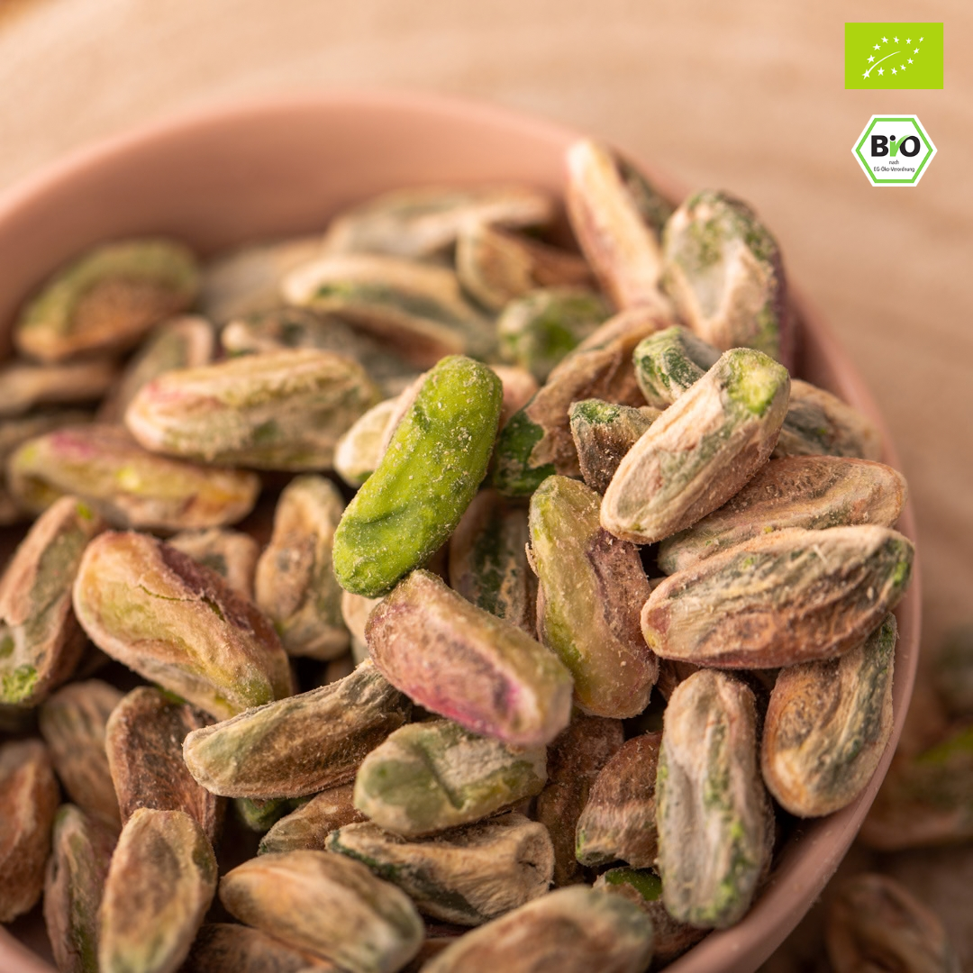 Bio Pistazienkerne | mit Haut | naturbelassen | aromatisch & knackig