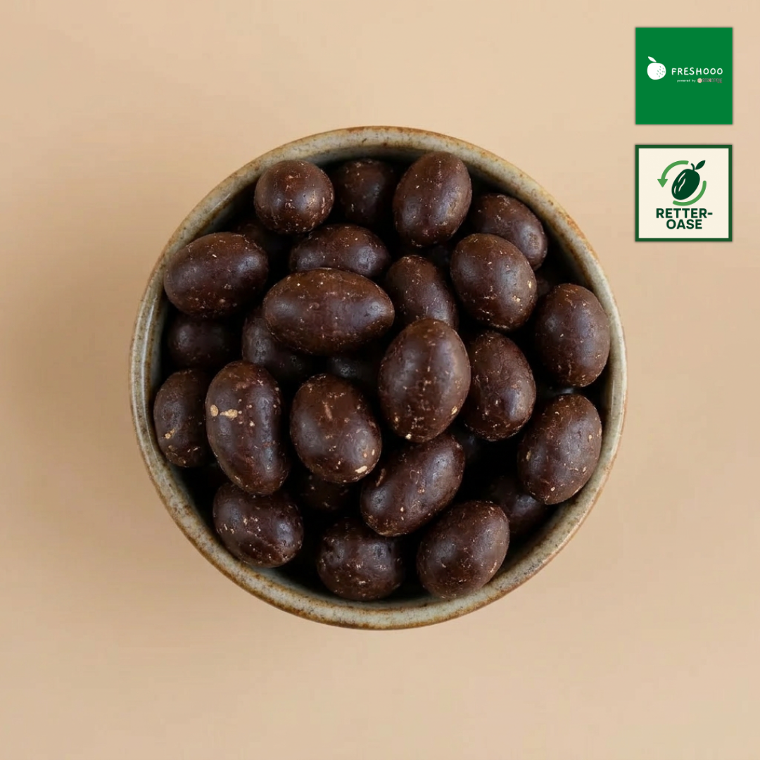 freshooo® Schoko-Erdnuss Crunch | Erdnüsse in Zartbitterschokolade