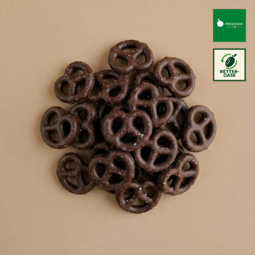 freshooo® Choco Pretzel Crunch | Salzbrezeln in Zartbitterschokolade