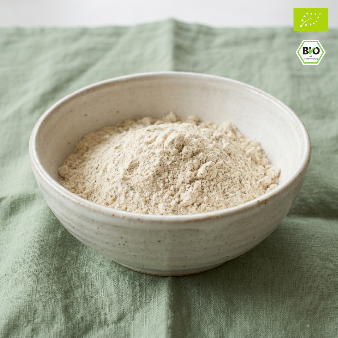 Bio Proteinpulver | "Bourbon Vanille" | Vegan & 62% Protein | mit Dattelsüße