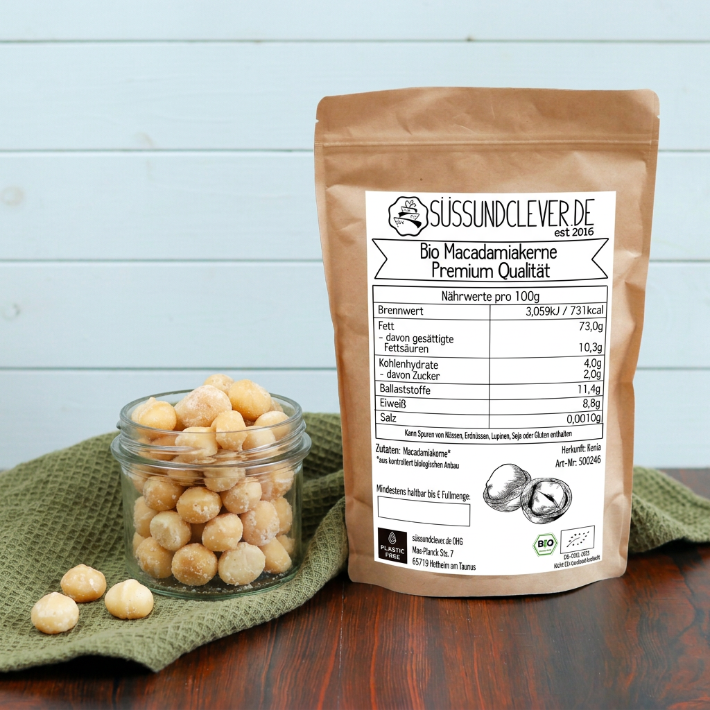 Bio Macadamiakerne | Macadamianüsse | Premium Qualität