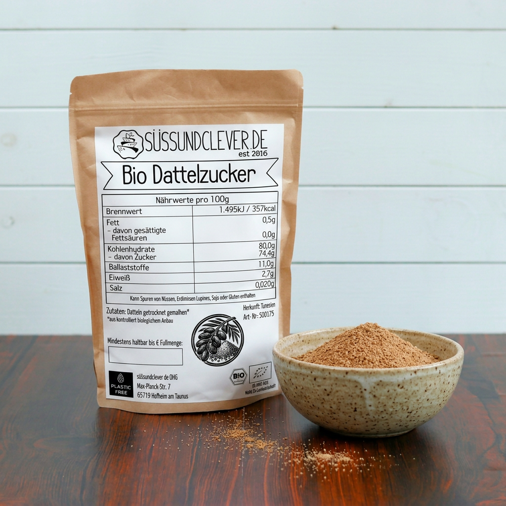 Bio Dattelzucker | Dattelsüße | Dattelpulver | 100% gemahlene Datteln