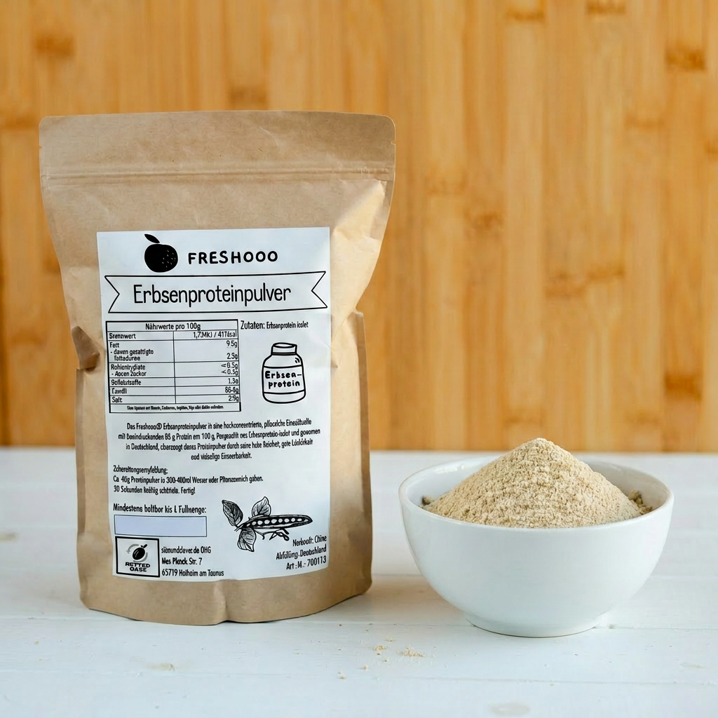 freshooo® Erbsenproteinpulver | 85g Protein