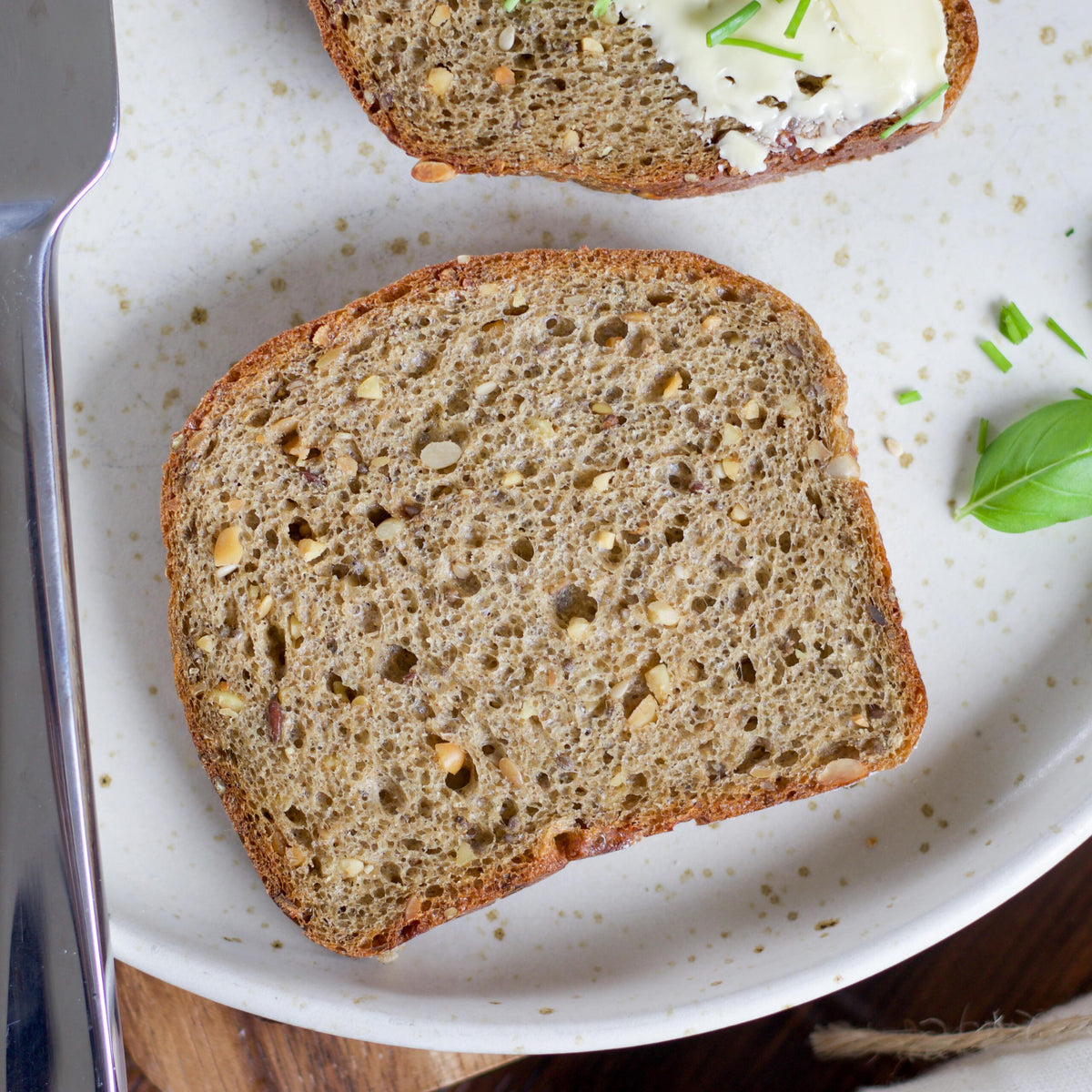 Bio Eiweißbrotbackmischung "Kernstark" | mit Buchweizen, Hirse & Chiasamen