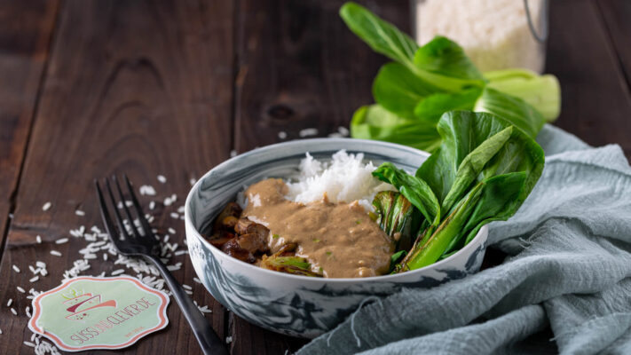 Reisbowl mit Pilzen | mit Pak Choi