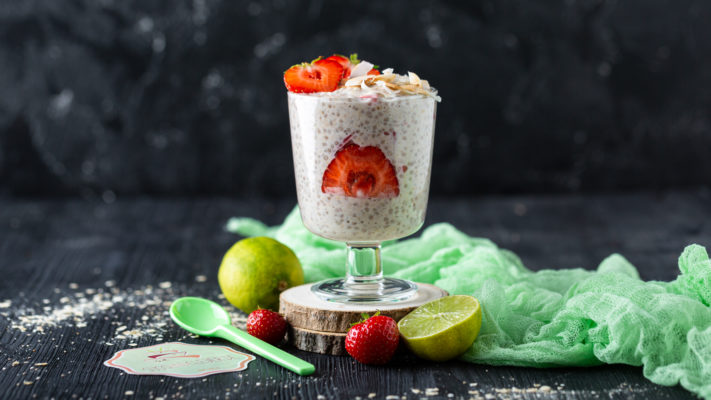 Erdbeer-Limetten-Oats | Protein- und Ballaststoffreich