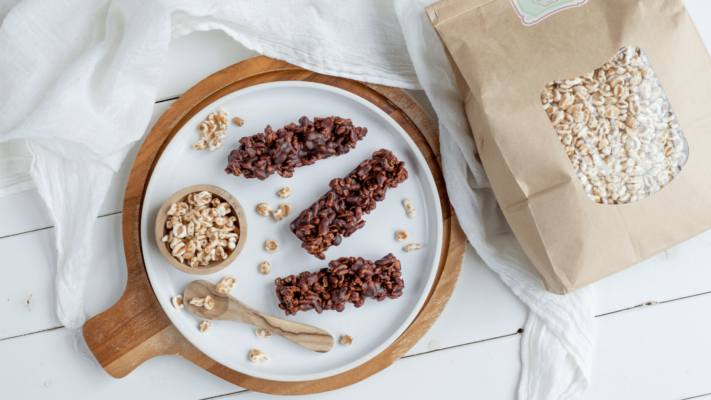 Puff-Dinkel Schokoriegel | vegan