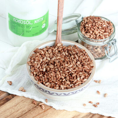 Schoko-Reis Crispies | Mit nur 4 Zutaten