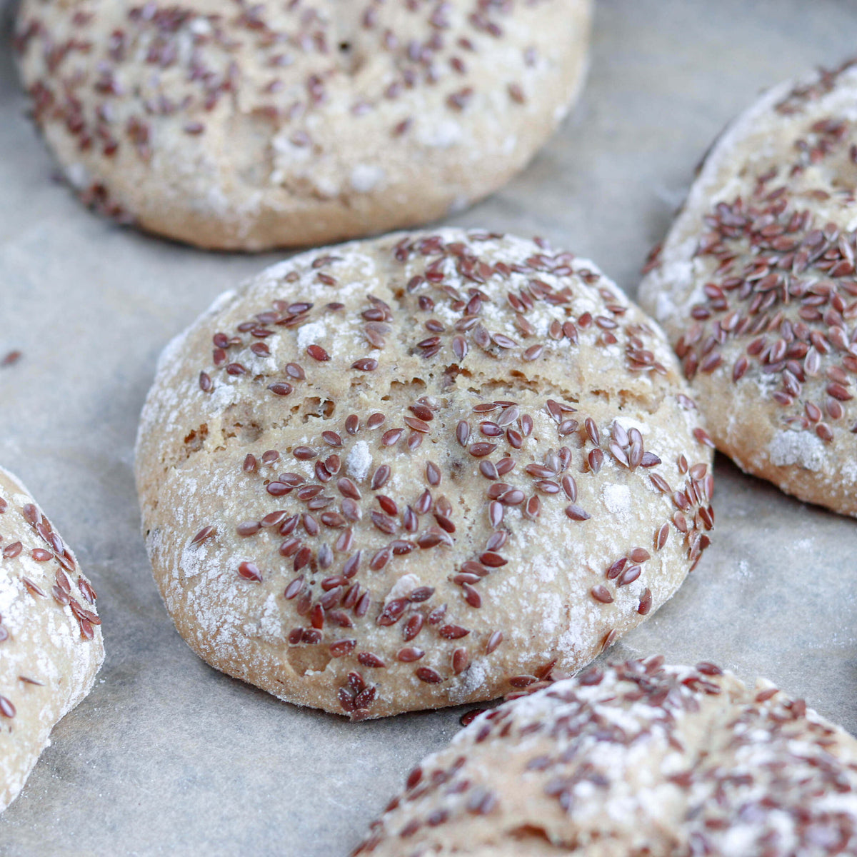 Leinsamen Brötchen | mit Kamut