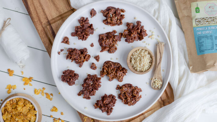 Vegane Schoko-Crossies | mit Mandeln