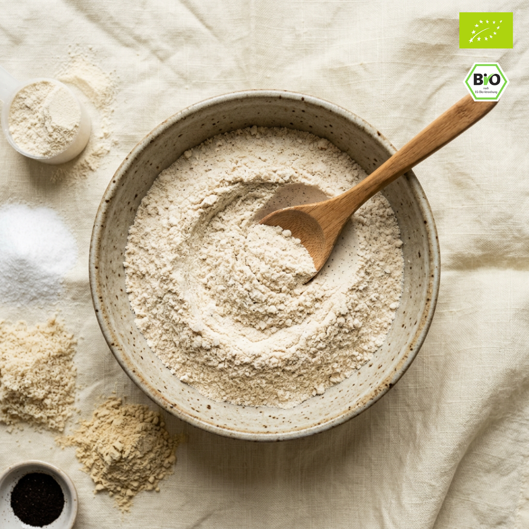 Bio Proteinpulver | "Erythrit-Bourbon Vanille" | Vegan & 55% Protein