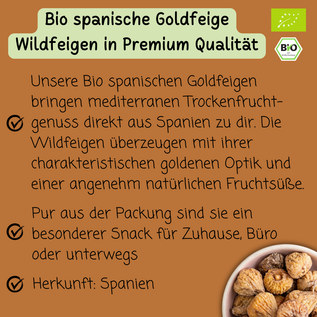 Bio spanische Goldfeige | Wildfeigen | Premium Qualität