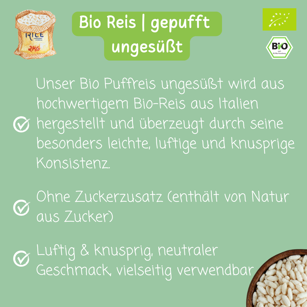 Bio Reis | gepufft | Puffreis | ungesüßt