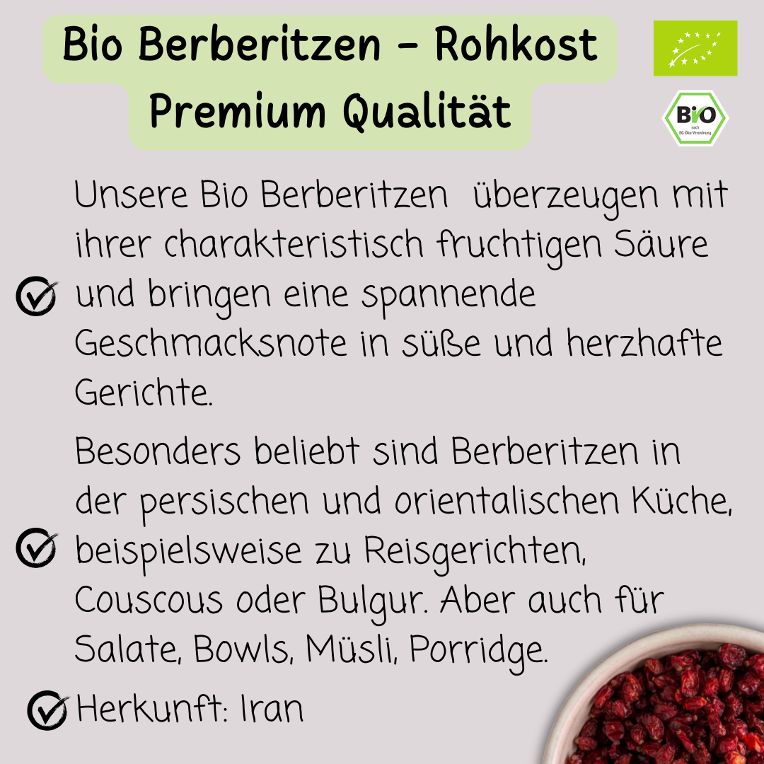 Bio Berberitzen | Rohkost | Premium Qualität