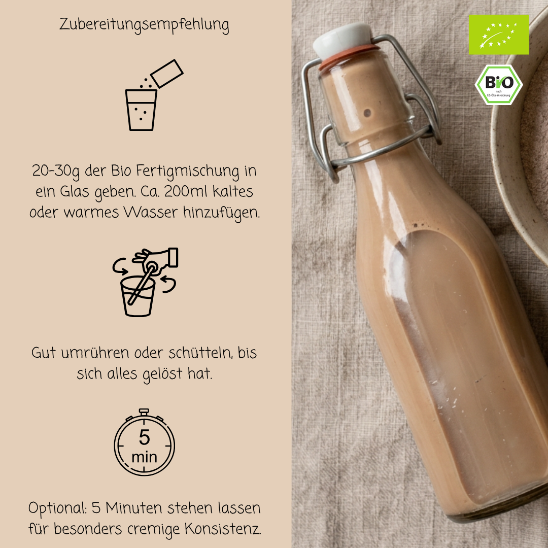 Bio Haferdrinkpulver | Schokolade mit Dattelsüße | vegan
