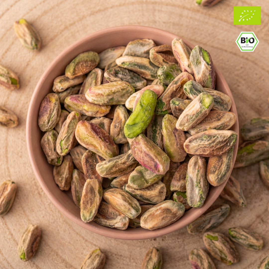 Bio Pistazienkerne | mit Haut | naturbelassen | aromatisch & knackig