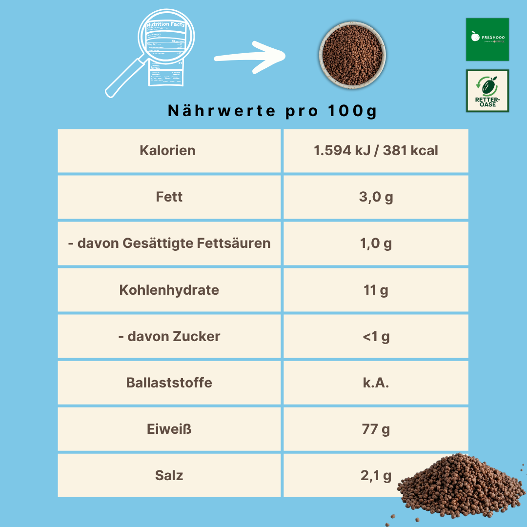 freshooo® Soja Protein Crispies | mit Kakao | mit 77% Protein