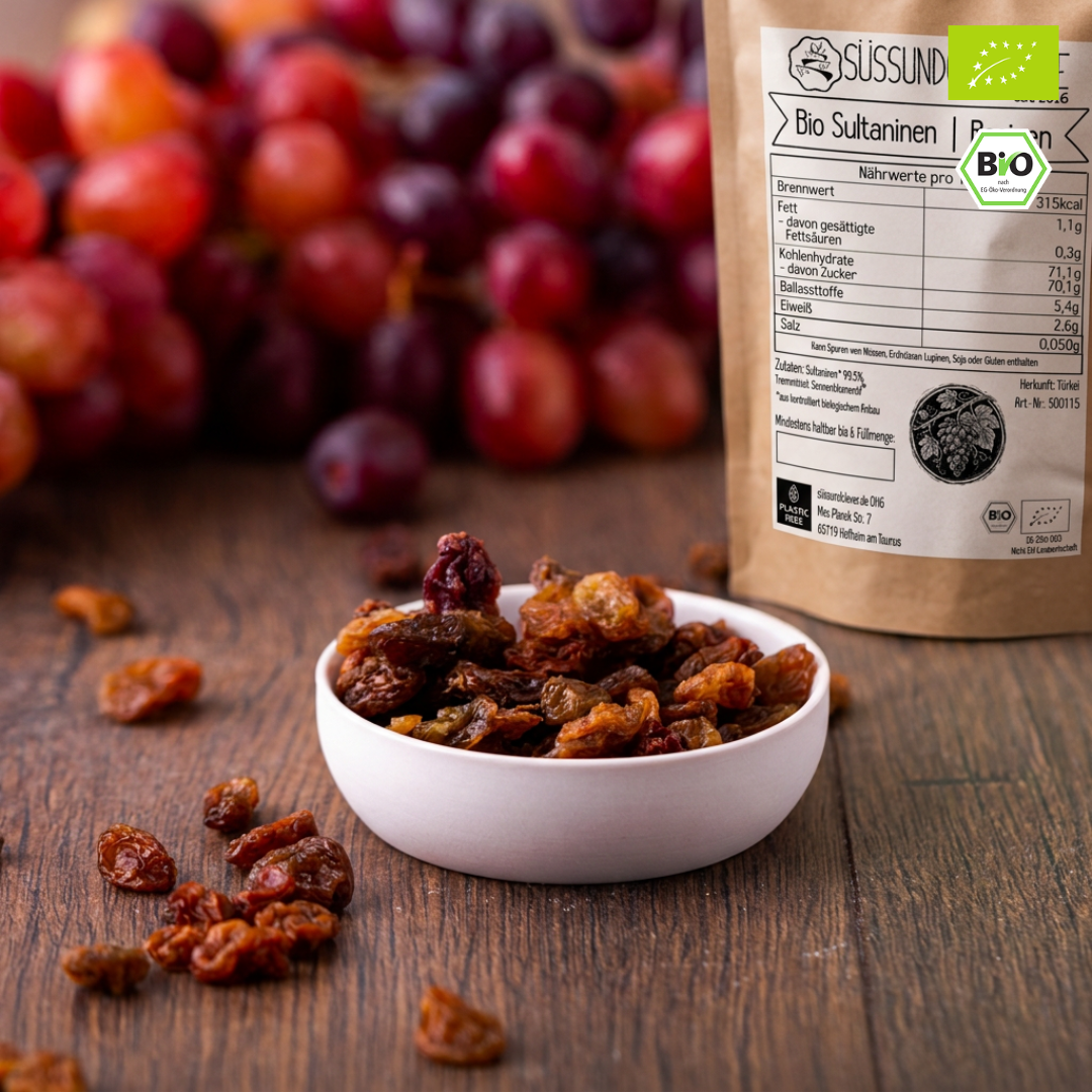 Bio Sultaninen | Rosinen | Sultanas | fruchtig-süß