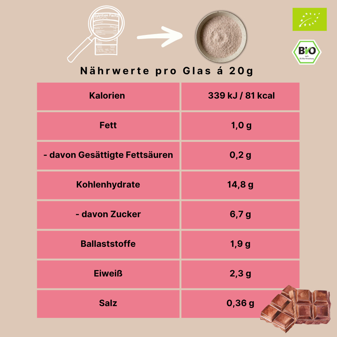 Bio Haferdrinkpulver | Schokolade mit Dattelsüße | vegan