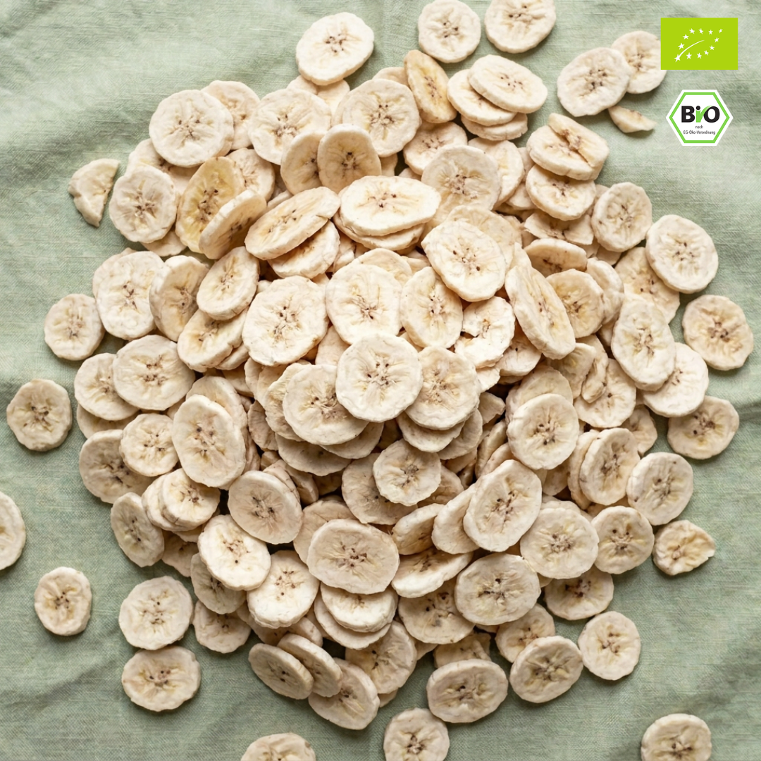 Bio Bananenscheiben | gefriergetrocknet | knusprig & intensiv fruchtig