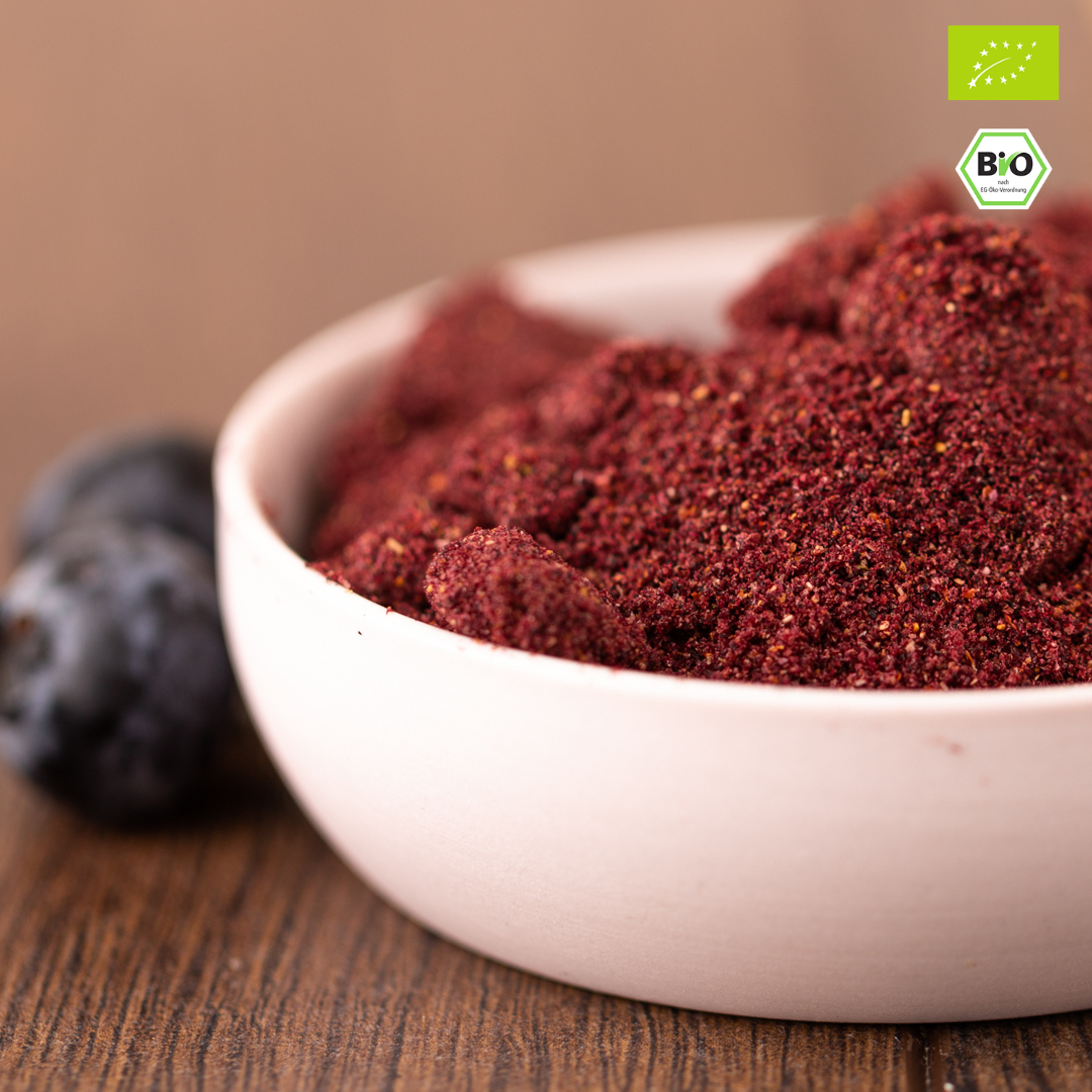 Bio Blaubeerpulver | gefriergetrocknet | 100% Wildblaubeeren