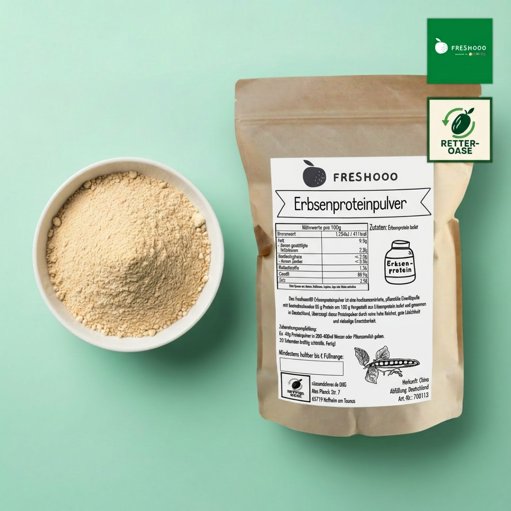 freshooo® Erbsenproteinpulver | 85g Protein