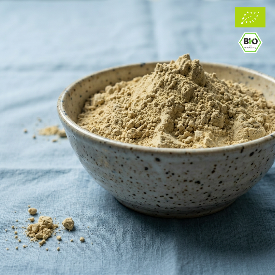 Bio "4-Kraft" Proteinpulver-Mix | Reis-, Erbse-, Hanf- & Kürbiskernprotein | vegan & 75% Protein