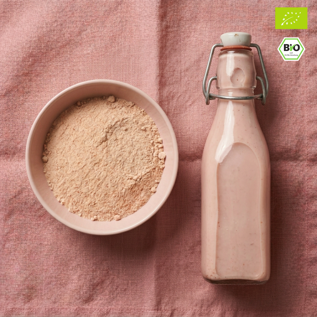 Bio Haferdrinkpulver | Erdbeere mit Dattelsüße | vegan