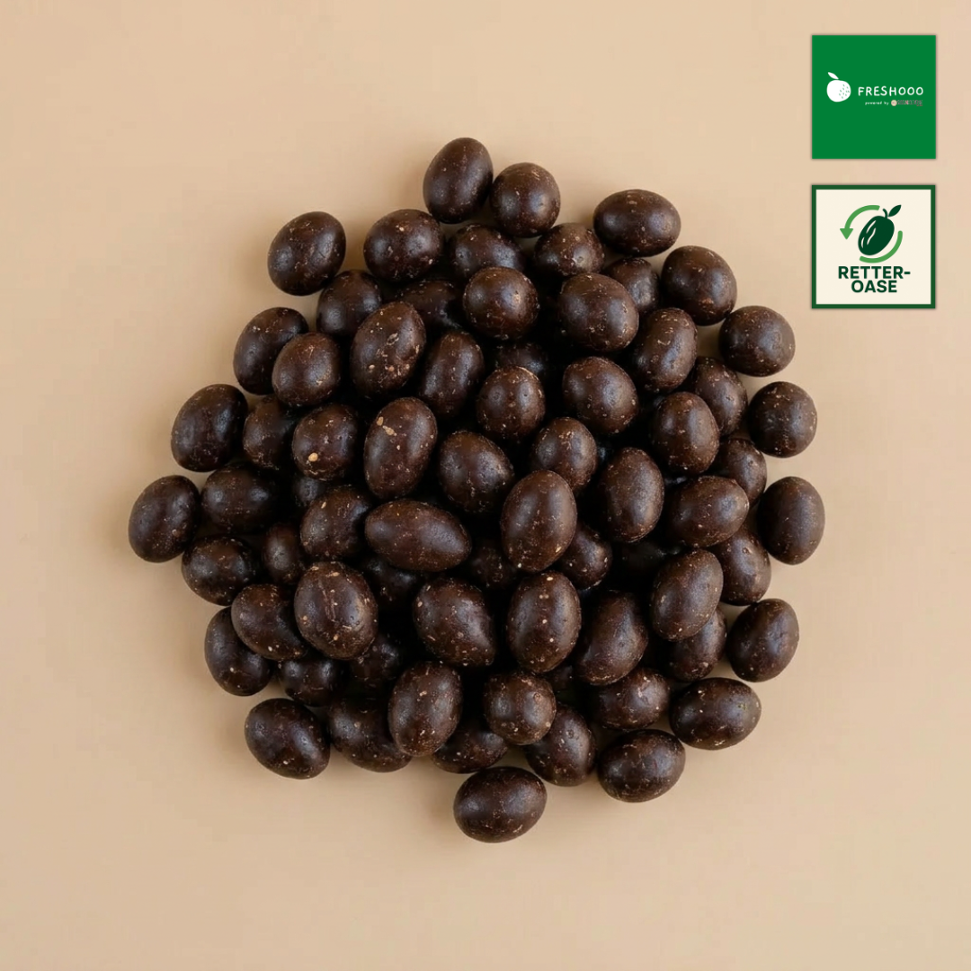 freshooo® Schoko-Erdnuss Crunch | Erdnüsse in Zartbitterschokolade